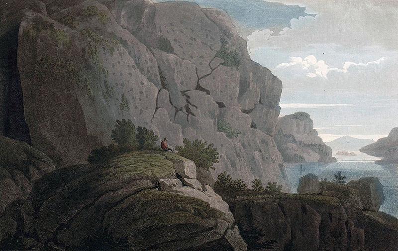 John William Edy Rocks in Heliesund oil painting image